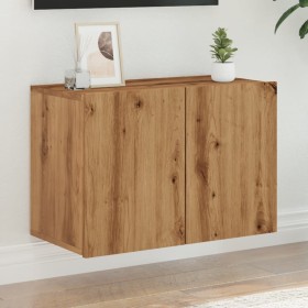 Handcrafted oak wall TV stand 60x30x41 cm by , Closets and storage - Ref: Foro24-857664, Price: 41,99 €, Discount: %