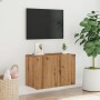 Handcrafted oak wall TV stand 60x30x41 cm by , Closets and storage - Ref: Foro24-857664, Price: 41,31 €, Discount: %