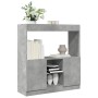 Engineered wood sideboard in concrete grey, 92x33x100 cm by , Bookcases and shelves - Ref: Foro24-855127, Price: 87,58 €, Dis...