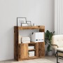 Engineered wood aged wood sideboard 92x33x100 cm by , Bookcases and shelves - Ref: Foro24-855131, Price: 83,10 €, Discount: %