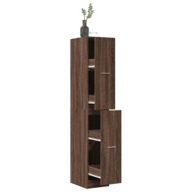 Wooden engineering brown oak medicine cabinet 30x41x174.5 cm by , Lockers and storage cabinets - Ref: Foro24-3309633, Price: ...