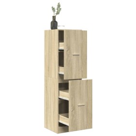 Armario botiquín madera de ingeniería negro 40x41x144,5 cm de , Taquillas y armarios de almacenamiento - Ref: Foro24-3309638,...