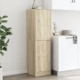 Engineered wood black medicine cabinet 40x41x144.5 cm by , Lockers and storage cabinets - Ref: Foro24-3309638, Price: 140,41 ...