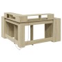 Engineered oak Sonoma wood desk with LED lights, 152x152x91 cm. by , Desks - Ref: Foro24-3309458, Price: 194,57 €, Discount: %