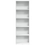 Estantería de madera de ingeniería blanca 60x30x189 cm de , Librerías y estanterías - Ref: Foro24-857917, Precio: 85,10 €, De...