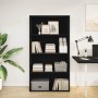 Estantería de madera de ingeniería negra 80x30x152 cm de , Librerías y estanterías - Ref: Foro24-857941, Precio: 81,19 €, Des...