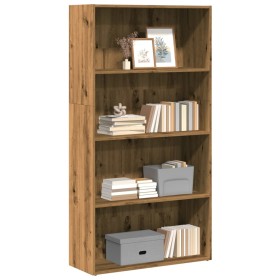 Artisian oak engineered wood shelf 80x30x152 cm by , Bookcases and shelves - Ref: Foro24-857948, Price: 76,99 €, Discount: %