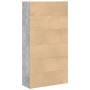 Engineered wood gray concrete shelf 80x30x152 cm by , Bookcases and shelves - Ref: Foro24-857943, Price: 76,76 €, Discount: %