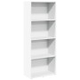 Estantería de madera de ingeniería blanca 60x30x152 cm de , Librerías y estanterías - Ref: Foro24-857908, Precio: 73,34 €, De...