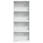 Estantería de madera de ingeniería blanca 60x30x152 cm de , Librerías y estanterías - Ref: Foro24-857908, Precio: 73,34 €, De...