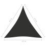 Triangular sail awning Oxford fabric anthracite gray 4.5x4.5x4.5 m by vidaXL, Umbrellas - Ref: Foro24-135123, Price: 38,25 €,...