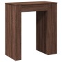 Tall bar table with oak brown shelves 95x47x103.5 cm by , Kitchen and dining tables - Ref: Foro24-854388, Price: 84,94 €, Dis...