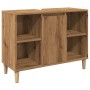 Engineered wood bathroom furniture in artisan oak, 80x33x60 cm. by , bathroom vanities - Ref: Foro24-857134, Price: 63,27 €, ...