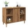 Engineered wood bathroom furniture in artisan oak, 80x33x60 cm. by , bathroom vanities - Ref: Foro24-857134, Price: 63,27 €, ...