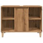 Engineered wood bathroom furniture in artisan oak, 80x33x60 cm. by , bathroom vanities - Ref: Foro24-857134, Price: 63,27 €, ...