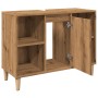 Engineered wood bathroom furniture in artisan oak, 80x33x60 cm. by , bathroom vanities - Ref: Foro24-857134, Price: 63,27 €, ...