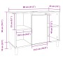 Mueble de baño madera de ingeniería roble artisian 80x33x60 cm de , Tocadores de baño - Ref: Foro24-857134, Precio: 63,27 €, ...