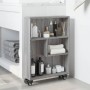 Narrow storage cart in gray Sonoma wood 48x13x68 cm by , Bookcases and shelves - Ref: Foro24-855228, Price: 47,25 €, Discount: %