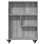 Narrow storage cart in gray Sonoma wood 48x13x68 cm by , Bookcases and shelves - Ref: Foro24-855228, Price: 47,25 €, Discount: %