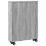 Narrow storage cart in gray Sonoma wood 48x13x68 cm by , Bookcases and shelves - Ref: Foro24-855228, Price: 47,25 €, Discount: %