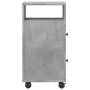 Narrow bathroom cabinet with wheels, gray wood concrete by , Lockers and storage cabinets - Ref: Foro24-855235, Price: 52,47 ...