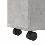 Narrow bathroom cabinet with wheels, gray wood concrete by , Lockers and storage cabinets - Ref: Foro24-855235, Price: 52,47 ...