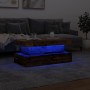 Aged wood coffee table with LED lights 90x50x40 cm by , Coffee table - Ref: Foro24-857714, Price: 97,99 €, Discount: %