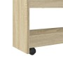 Narrow storage cart 4 levels oak Sonoma wood by , Kitchen and dining carts - Ref: Foro24-855261, Price: 55,99 €, Discount: %