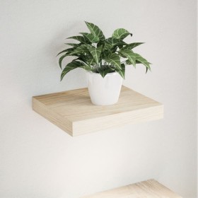 Floating shelf in gray engineered wood, 23x23.5x4 cm by , Shelves and shelves - Ref: Foro24-4010679, Price: 16,19 €, Discount: %