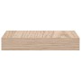 Floating shelf in gray engineered wood, 23x23.5x4 cm by , Shelves and shelves - Ref: Foro24-4010679, Price: 16,19 €, Discount: %