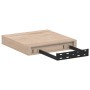 Floating shelf in gray engineered wood, 23x23.5x4 cm by , Shelves and shelves - Ref: Foro24-4010679, Price: 16,19 €, Discount: %