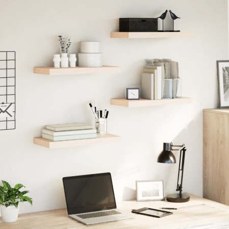 Floating shelves 4 units engineered wood 50x23.5x4 cm by , Shelves and shelves - Ref: Foro24-4010687, Price: 67,99 €, Discoun...