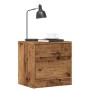 Bedside tables 2 units aged engineered wood 40x30x40 cm by , Nightstands - Ref: Foro24-855925, Price: 75,66 €, Discount: %