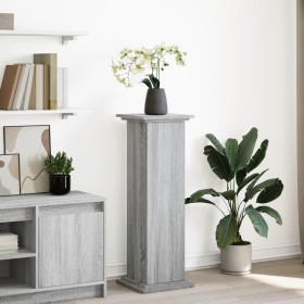 Gray Sonoma pedestal display with storage 31x30x90 cm by , Pot stands - Ref: Foro24-854612, Price: 56,99 €, Discount: %