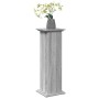 Gray Sonoma pedestal display with storage 31x30x90 cm by , Pot stands - Ref: Foro24-854612, Price: 67,97 €, Discount: %