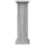 Gray Sonoma pedestal display with storage 31x30x90 cm by , Pot stands - Ref: Foro24-854612, Price: 67,97 €, Discount: %