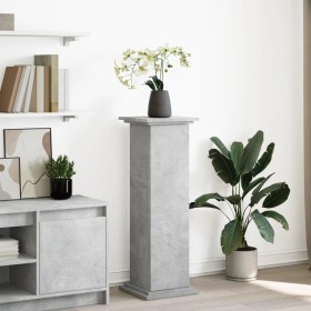 Gray concrete pedestal display with storage 31x30x90 cm by , Pot stands - Ref: Foro24-854610, Price: 55,45 €, Discount: %