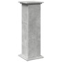 Pedestal expositor con almacenaje gris hormigón 31x30x90 cm de , Soportes para macetas - Ref: Foro24-854610, Precio: 66,27 €,...