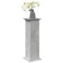 Pedestal expositor con almacenaje gris hormigón 31x30x90 cm de , Soportes para macetas - Ref: Foro24-854610, Precio: 66,27 €,...