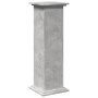 Pedestal expositor con almacenaje gris hormigón 31x30x90 cm de , Soportes para macetas - Ref: Foro24-854610, Precio: 66,27 €,...