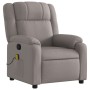 Sillón de masaje reclinable de tela gris taupé de , Sillones - Ref: Foro24-373556, Precio: 244,73 €, Descuento: %