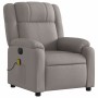 Sillón reclinable de masaje eléctrico tela gris taupe de , Sillones - Ref: Foro24-3205198, Precio: 276,62 €, Descuento: %