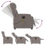 Reclining electric massage armchair in gray taupe fabric by , Armchairs - Ref: Foro24-3205198, Price: 276,27 €, Discount: %