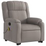 Reclining massage chair with lift in gray taupe fabric by , Armchairs - Ref: Foro24-3205222, Price: 296,37 €, Discount: %