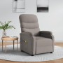 Reclining taupe gray fabric massage chair by , Electric massage chairs - Ref: Foro24-348307, Price: 184,68 €, Discount: %