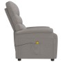 Reclining taupe gray fabric massage chair by , Electric massage chairs - Ref: Foro24-348307, Price: 184,68 €, Discount: %