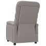 Reclining taupe gray fabric massage chair by , Electric massage chairs - Ref: Foro24-348307, Price: 184,68 €, Discount: %