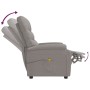 Reclining taupe gray fabric massage chair by , Electric massage chairs - Ref: Foro24-348307, Price: 184,68 €, Discount: %