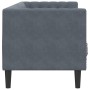 Sofá Chesterfield 3 plazas con cojines terciopelo gris oscuro de , Sofás - Ref: Foro24-372694, Precio: 301,53 €, Descuento: %