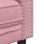 Sofá Chesterfield 3 plazas con cojines terciopelo rosa de , Sofás - Ref: Foro24-372696, Precio: 300,48 €, Descuento: %